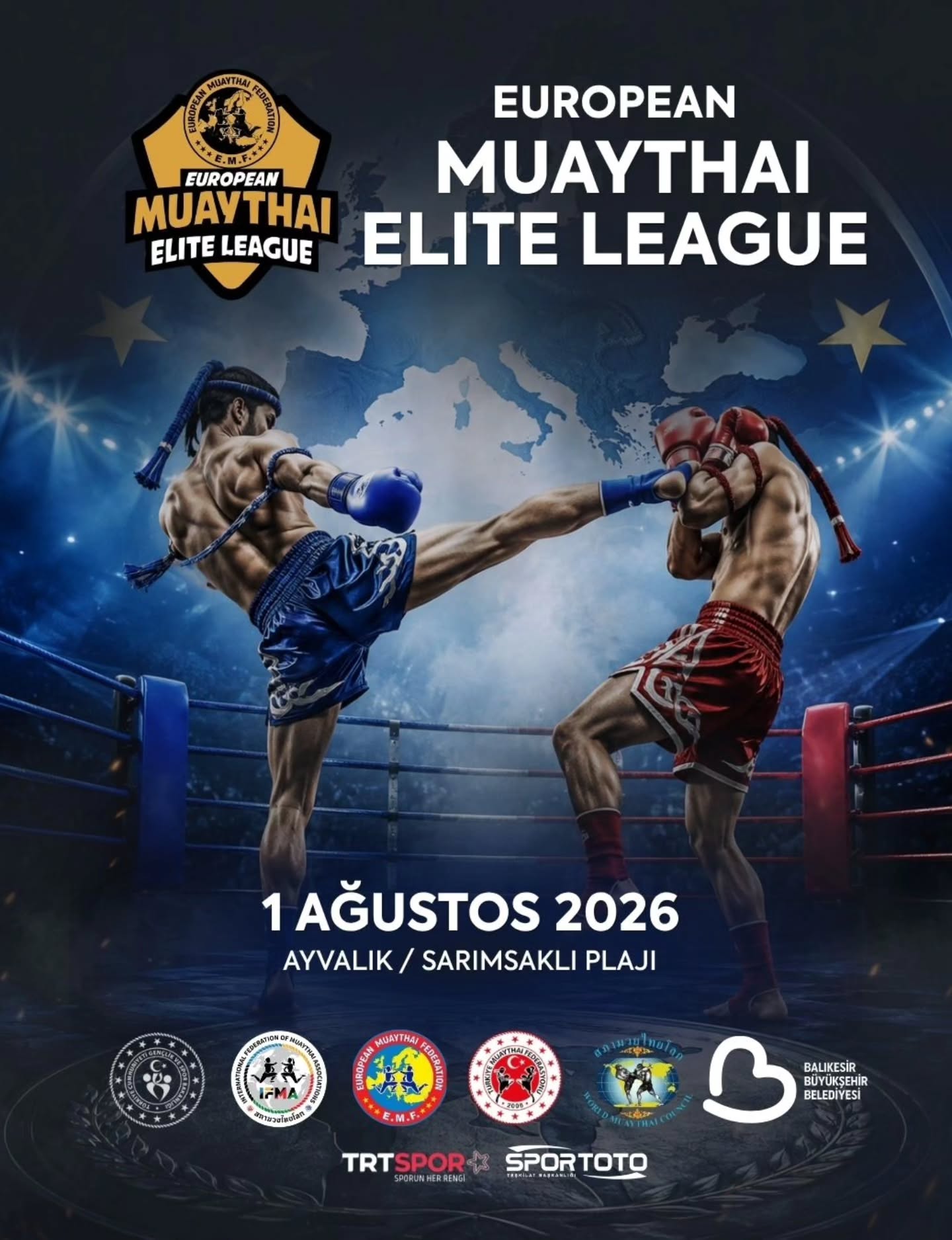 EMF Euro Elite Muaythai League’in İlk Ayağı Ayvalık’ta! Fight Card