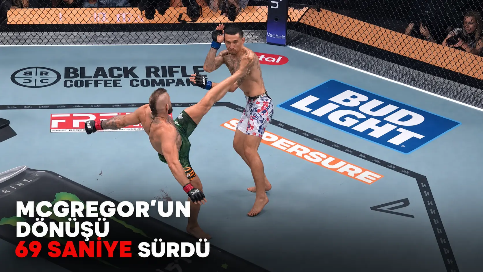 Conor McGregor  Dönüş Maçı 69 Saniyede Sona Erdi.