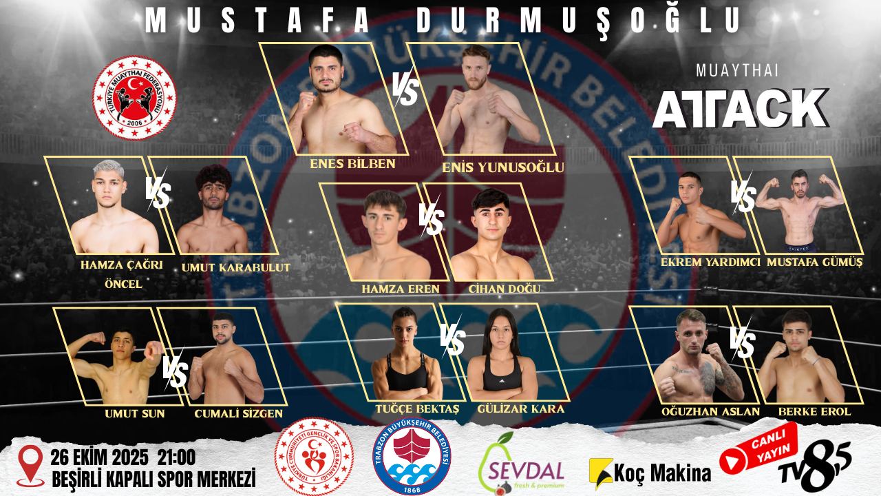 Muaythai Attack: Mustafa Durmuşoğlu Anısına Unutulmaz Dövüş Gecesi!