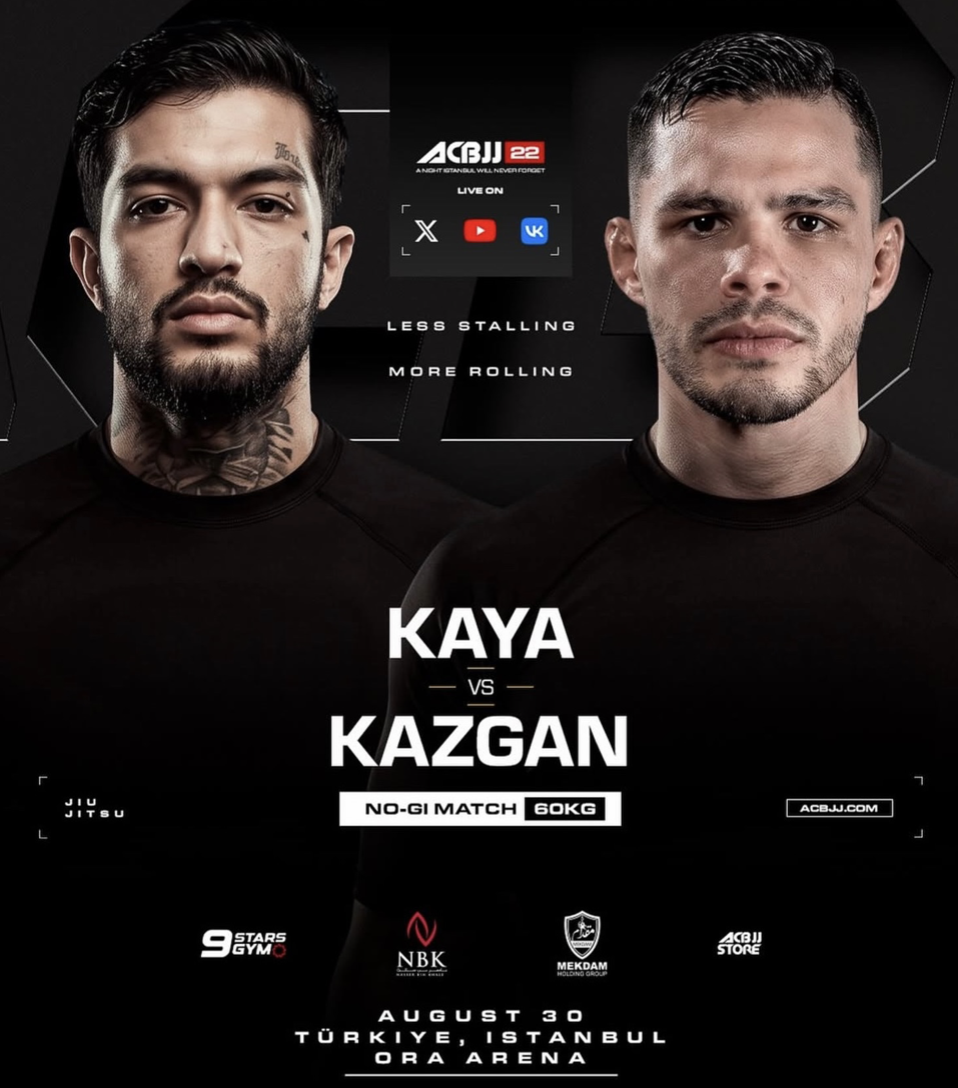 Hüseyin Kaya ile Kaan Kazgan ACBJJ 22’de Karşı Karşıya Geliyor!